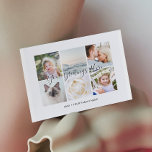 Persoonlijke 6 foto's Universal Greetings Briefkaa Briefkaart<br><div class="desc">Gepersonaliseerde 6 familiefoto's Universele Briefkaarten van de Groeten die een stijlvolle fotocollage met 6 aangepaste afbeeldingen,  uw groetings bericht in elegant handgeschreven manuscriptdoopvont,  jouw naam,  datum,  jaar,  bericht op de rug in een moderne en eenvoudige sans serif doopvont kenmerken.</div>