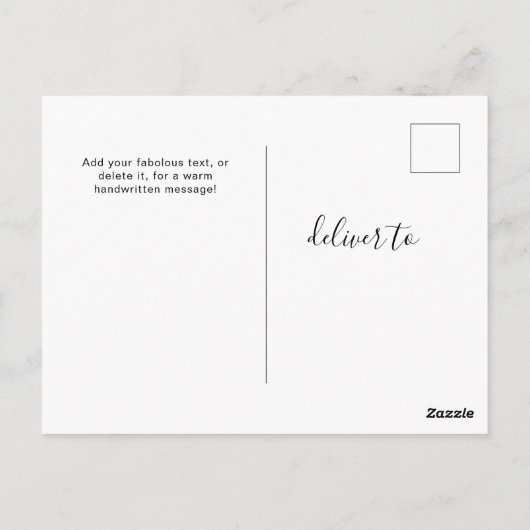 Persoonlijke 6 foto's Universele Groeten Ansichtka Briefkaart (Achterkant)