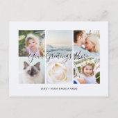 Persoonlijke 6 foto's Universele Groeten Ansichtka Briefkaart (Voorkant)