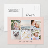 Persoonlijke 6 foto's Universele Groeten Briefkaart (Voorkant / Achterkant)