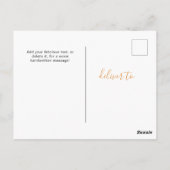 Persoonlijke 6 foto's Universele Groeten Briefkaart (Achterkant)