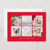 Persoonlijke 6 foto's Universele groeten Briefkaart (Voorkant / Achterkant)