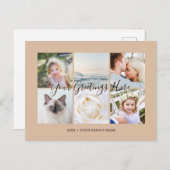 Persoonlijke 6 foto's Universele Groeten Briefkaart (Voorkant / Achterkant)