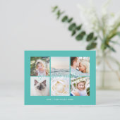 Persoonlijke 6 foto's Universele Groeten Briefkaart (Staand voorkant)