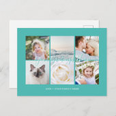 Persoonlijke 6 foto's Universele Groeten Briefkaart (Voorkant / Achterkant)
