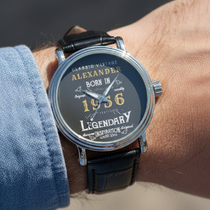 Persoonlijke 70e verjaardag of pensionering Gebore Horloge