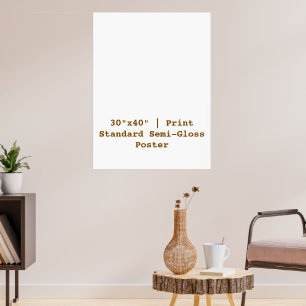 Persoonlijke 76x102 cm standaard semi-glossy poster
