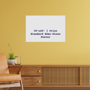 Persoonlijke 76x51cm standaard semi-glossy afdruk poster
