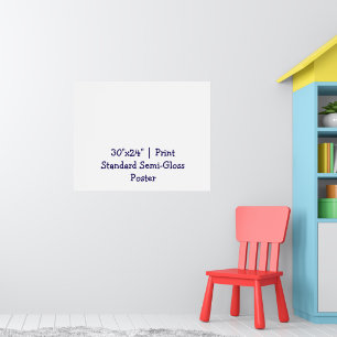 Persoonlijke 76x61 cm standaard semi-glossy afdruk poster
