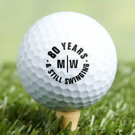 Persoonlijke 80ste verjaardag golfballen