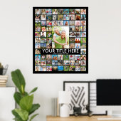Persoonlijke 81 Foto Collage Op Maat Kleur Poster (Thuiskantoor)