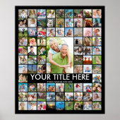 Persoonlijke 81 Foto Collage Op Maat Kleur Poster (Voorkant)