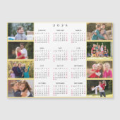 Persoonlijke 8 foto-collage 2026 gezenderkalender (Voorkant)