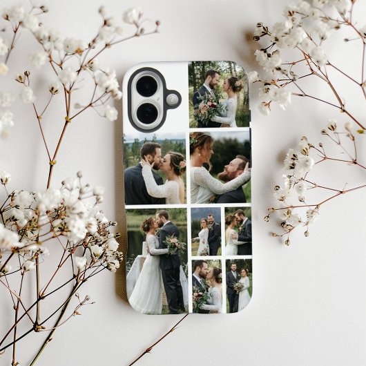 Persoonlijke 8 foto-collage Case-Mate iPhone case