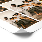 Persoonlijke 8 foto collage poster (Hoek)