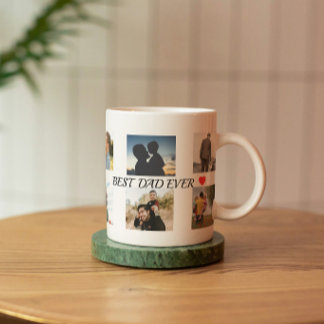 Persoonlijke 8 foto's Beste Papa Mok