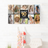 Persoonlijke 90e verjaardag foto collage banner (Insitu)