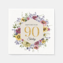 Persoonlijke 90e verjaardag Wildflower