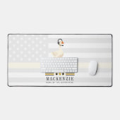 Persoonlijke 911-dispatch-eend met headset bureaumat (Keyboard & Muis)