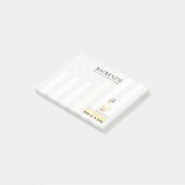 Persoonlijke 911-dispatch-eend met headset post-it® notes (Schuin)