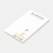 Persoonlijke 911-dispatch-eend met headset post-it® notes (Schuin)