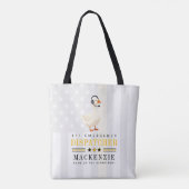 Persoonlijke 911-dispatch-goose met headset tote bag (Achterkant)
