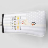 Persoonlijke 911-dispatchgans met hoofdtelefoon golfheadcover (Voorkant)