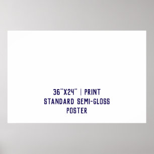 Persoonlijke 91cm x 61cm standaard semi-glossy afd poster
