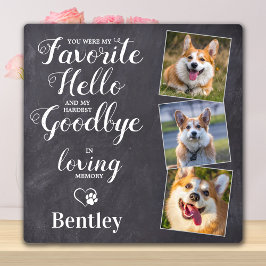 Persoonlijke Aandenken aan Huisdier Herdenking Hon Fotoplaat