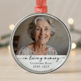 Persoonlijke Aandenken Foto In Loving Memory Metalen Ornament