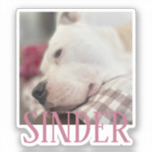 Persoonlijke Aandenken Foto Sticker (Voorkant)