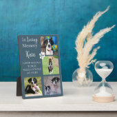 Persoonlijke Aandenkenfoto Huisdierherdenking Fotoplaat (Zijkant)