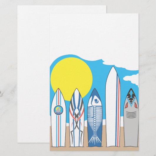 Persoonlijke aangepaste artikelen briefpapier (Voorkant / Achterkant)