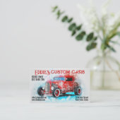 Persoonlijke aangepaste auto's, Waterverf voor war Visitekaartje (Staand voorkant)