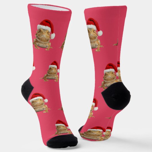 Persoonlijke Aangepaste Baardagaam Kerst  Sokken (Gebogen)