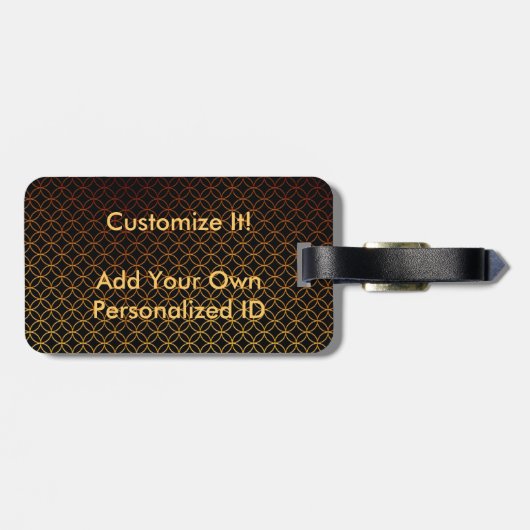 Persoonlijke aangepaste Bagagelabels (Achterkant horizontaal)