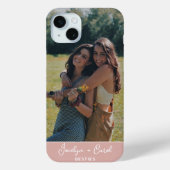 Persoonlijke aangepaste beste vrienden foto Blush  Case-Mate iPhone Case (Achterkant)