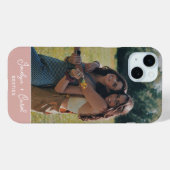 Persoonlijke aangepaste beste vrienden foto Blush  Case-Mate iPhone Case (Achterkant (horizontaal))