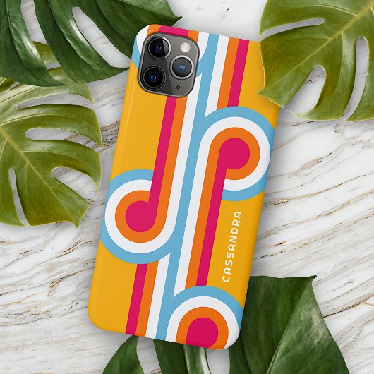 Persoonlijke aangepaste blauwe oranje roze rode re Case-Mate iPhone case