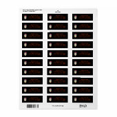 Persoonlijke aangepaste bloem suiker schedel Hallo Etiket (Full Sheet)