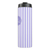 Persoonlijke aangepaste bloemenaam thermos mok (Voorkant)