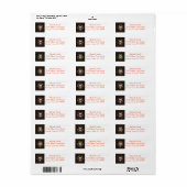 Persoonlijke aangepaste bloemensuiker schedel Hall Etiket (Full Sheet)