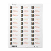 Persoonlijke aangepaste bloemrijke suiker schedel  etiket (Full Sheet)