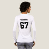 Persoonlijke Aangepaste Eerste Achternaam Sport Tri-Blend Shirt (Achterkant)