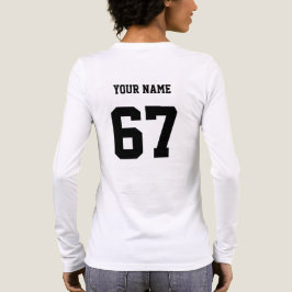 Persoonlijke Aangepaste Eerste Achternaam Sport  Tri-Blend Shirt