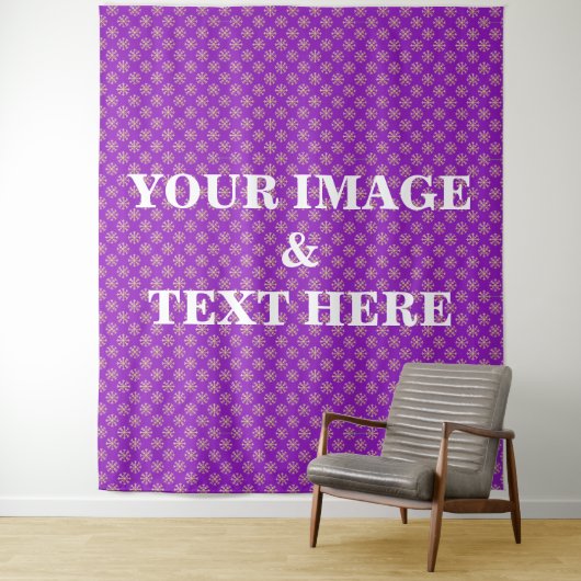 Persoonlijke Aangepaste Eigen Foto & Tekst Wandtap Wandkleed (In situ)