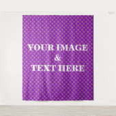 Persoonlijke Aangepaste Eigen Foto & Tekst Wandtap Wandkleed (Voorkant)