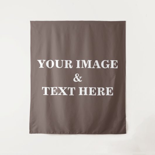 Persoonlijke Aangepaste Eigen Foto & Tekst Wandtap Wandkleed (Voorkant)