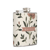 Persoonlijke Aangepaste Elegante Neutrale Vintage Heupfles (Rechts)