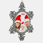 Persoonlijke aangepaste feestdag voor feestdagen tin sneeuwvlok ornament (Links)